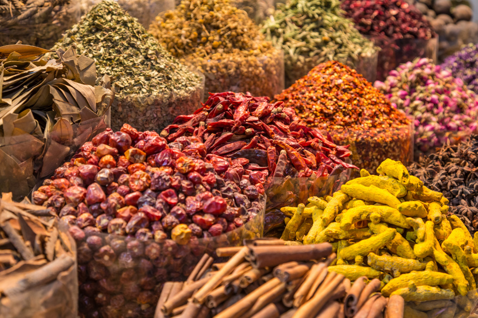 Spices in market
